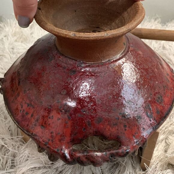 Handmade Artist Signed Stein Studio Art
Pottery Small Pedestal Bowl - Picture 12 of 17